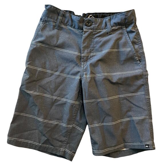Quiksilver Boys Gray Striped Walking Shorts Size 8 - Picture 1 of 2